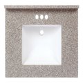 Arstar Inc. Arstar Charlotte Cultured Marble Vanity Top 31 in. W X 22 in. D Latte U223111803C1-3